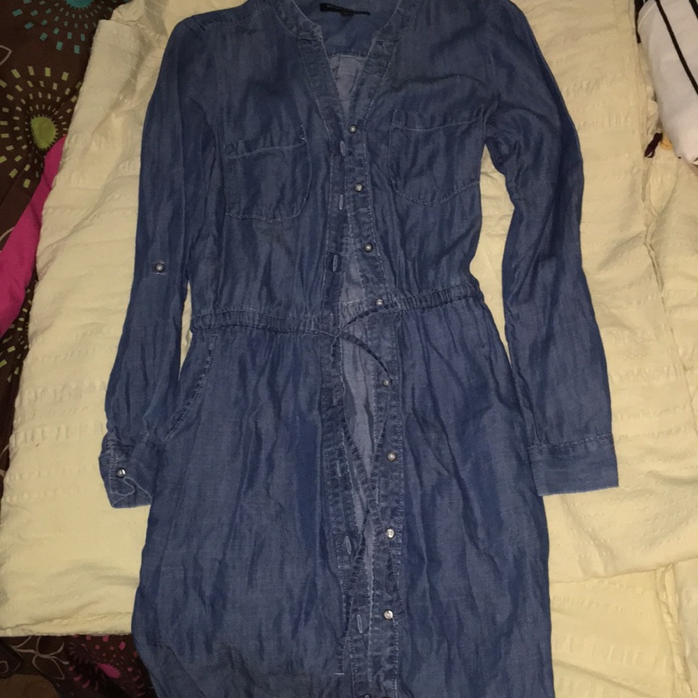 button dress